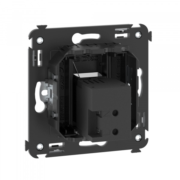 DKC Avanti Черный матовый Розетка одинарная тип А-А USB 2.0