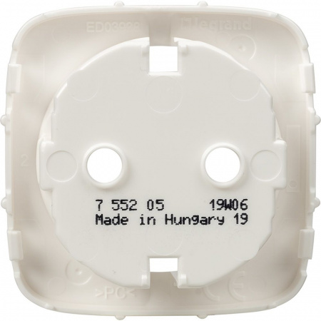 Legrand Valena ALLURE Бел Накладка розетки с/з