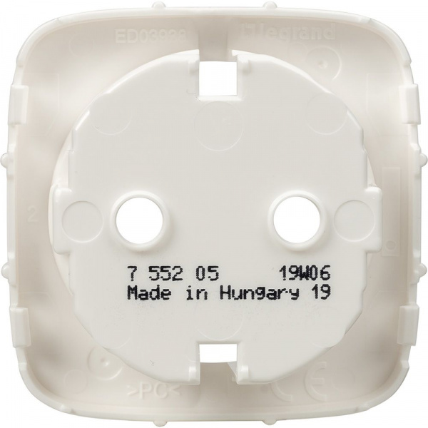 Legrand Valena ALLURE Бел Накладка розетки с/з