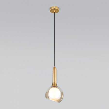 Подвесной светильник с плафоном 50188/1 янтарный Eurosvet Fantasy