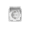 Systeme Electric AtlasDesign Белый Розетка с заземл. со шторк. с крышкой, 16А,IP20, мех., быстрозажим. клем.