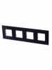 ABB NIE Zenit Стекло черное Рамка 4-я 2+2+2+2 мод