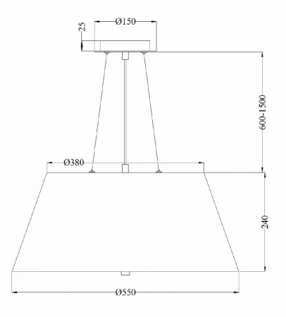Подвесной светильник MOD613PL-03CH Maytoni Bergamo