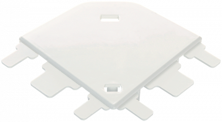 SPL Угол плоский переменный для мини-плинтусов 60x16 белый (030293 - SPL - 060005S)