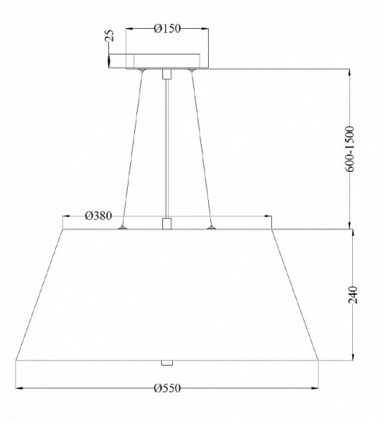 Подвесной светильник MOD613PL-03CH Maytoni Bergamo