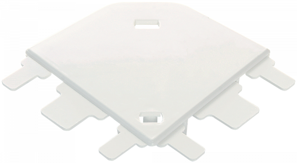 SPL Угол плоский переменный для мини-плинтусов 60x16 белый (030293 - SPL - 060005S)