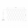 Гирлянда сеть 1,5*1,5 м IP20 300-001 мульти Eurosvet 300-001
