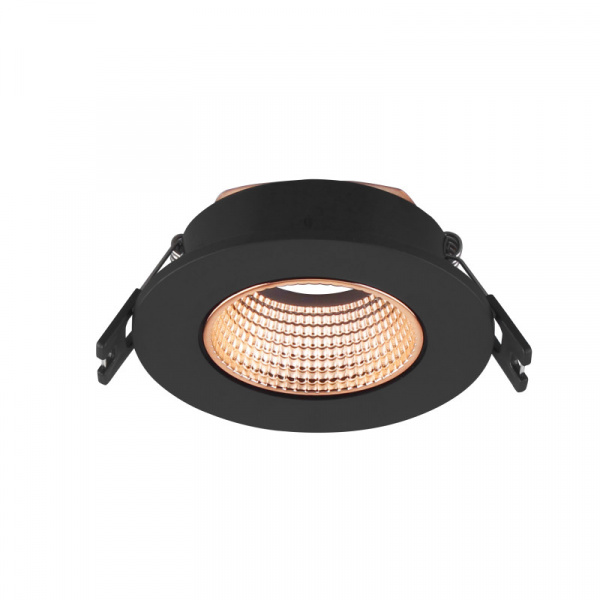DK3061-BBR Встраиваемый светильник, IP 20, 10 Вт, GU5.3, LED, черный/бронзовый, пластик