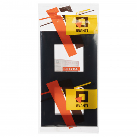 DKC Avanti Черный квадрат Рамка 4 модуля