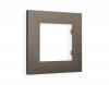 Рамка ALFA Qubi (Темная бронза матовый) 1-ая AF250631