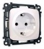Комплект механизма электрической розетки OMEGA MO207010 Жемчуг с заземлением и шторками 2P+E 16A-250V QUANT