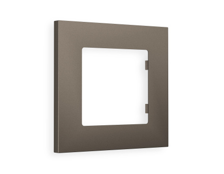 Рамка ALFA Qubi (Темная бронза матовый) 1-ая AF250631