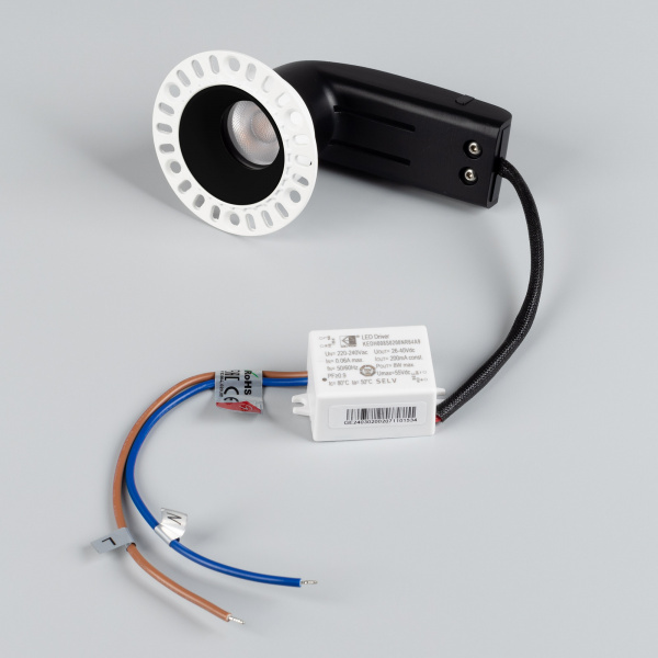 Arlight Светильник MS-RIALTO-TRIMLESS-R40-9W Warm2700 (BK, 36deg, 230V) (IP20 Металл, 5 лет)