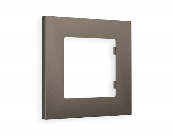 Рамка ALFA Qubi (Темная бронза матовый) 1-ая AF250631