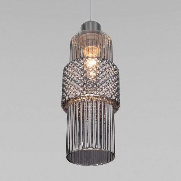 Подвесной светильник с плафоном 50209/1 хром Eurosvet Soho