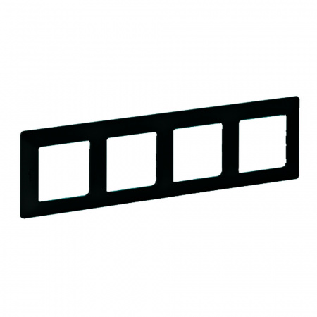 Legrand Valena LIFE. Рамка "Антрацит". 4-постовая универсальная.