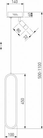 Подвесной светильник 90269/1 черный/золото Eurosvet Spire