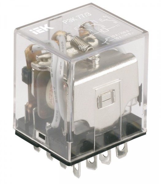 IEK ONI Реле РЭК78/4(MY4) с индикацией 3А  230В АC