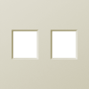 Donel Накладка 2-я для розеток RJ45, TV, SAT, шампань, серия A07, DE86951