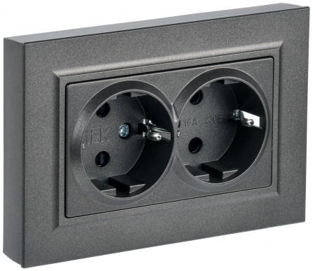 IEK BRITE Роз. 2-я с з/к без з/ш 16А в сб. РС12-3-БрТБ бр.