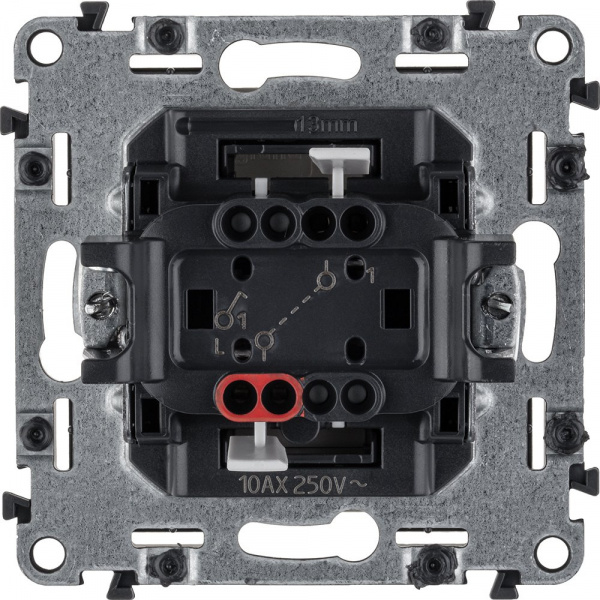 Legrand Valena LIFE DIY Сл.кость Выключатель 1-клавишный 10А 250В