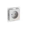 Systeme Electric AtlasDesign Жемчуг Розетка без заземления со шторками, 16А, мех., быстрозажим. клем.