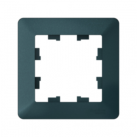 Systeme Electric AtlasDesign Air Изумруд/дымчатый черный Рамка 1-ая