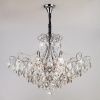 Подвесная люстра с хрусталем 10080/12 хром Eurosvet Crystal