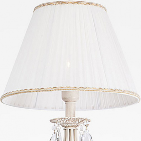 Торшер с абажуром 10073/1 белый с золотом Eurosvet Amelia