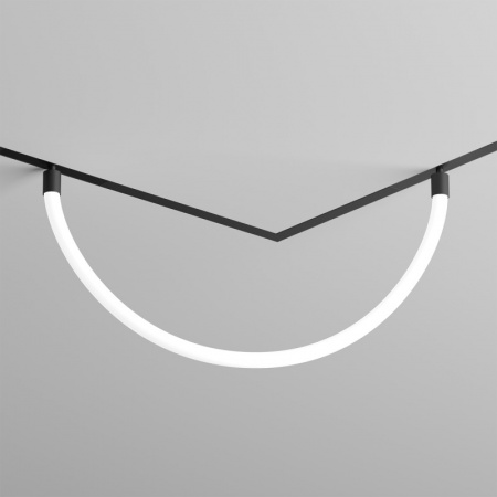 DK8060-BK Гибкий рассеивающий матовый светильник SMART RAY 18W DIM 3000K-6000K, длина плафона 1.5м, черный