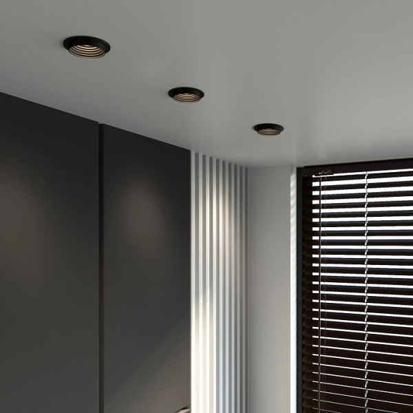 Светильник встраиваемый GU10 чёрный 25007/01 25007/01 Elektrostandard Senso a064251