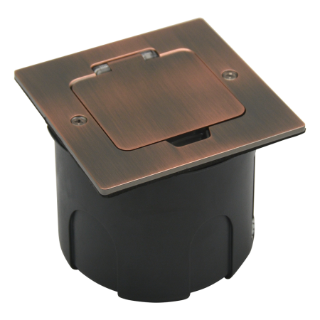 Лючок Surface 2 мод. (1 мод. 45х45 мм.), красная медь, IP44, (с уст. набором)