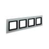 DKC Avanti Светло-Серый Стекло Рамка 8 модулей