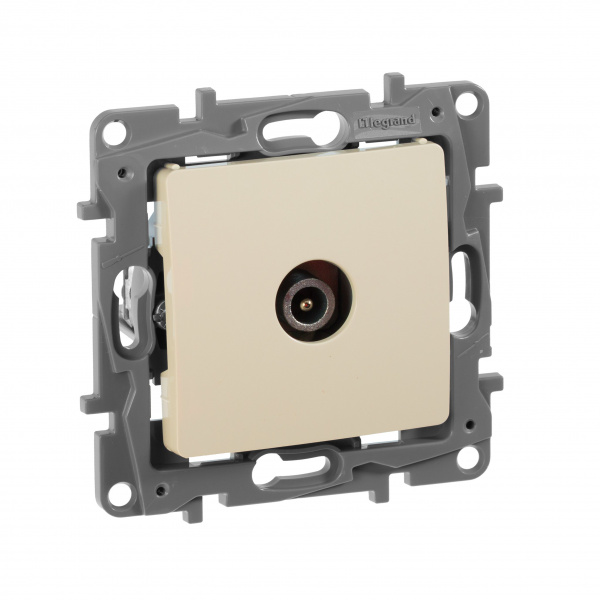 Legrand Etika Слоновая кость Розетка TV проходная, 15дБ