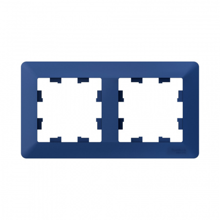 Systeme Electric AtlasDesign Air Аквамарин/дымчатый черный Рамка 2-ая