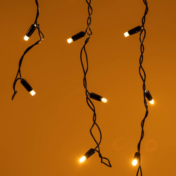 Arlight Светодиодная гирлянда ARD-EDGE-CLASSIC-2400x600-BLACK-88LED-FLASH Warm/Warm (230V, 6W) (Ardecoled, IP65)