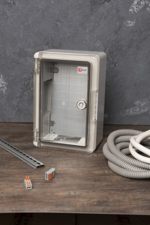 EKF PROxima Щит пластиковый с монтажной платой прозр. дверь 300х200х130 мм IP65