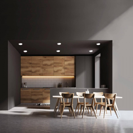 Встраиваемый светодиодный светильник Gauss Frameless круг 967511218