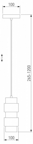 Подвесной светильник 50235/1 Eurosvet Mark