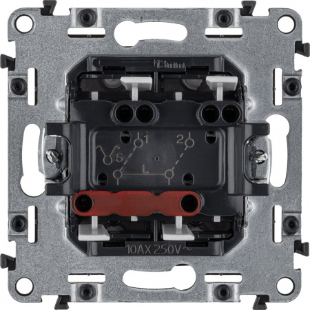 Legrand Valena ALLURE DIY Антрацит Выключатель 2-х клавишный 10А 250В