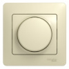 SE Glossa Беж Светорегулятор (диммер) поворотный, 300Вт (в сборе с рамкой)
