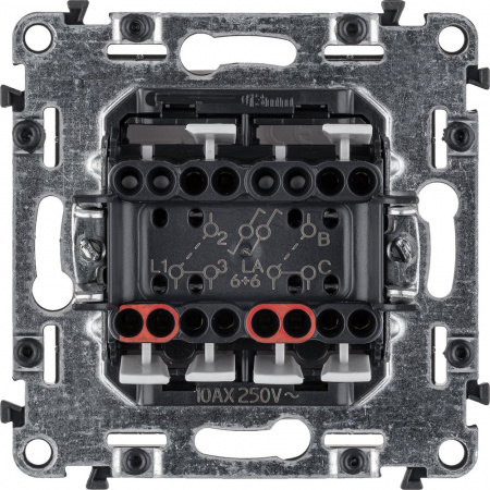 Legrand Valena LIFE DIY Бел Переключатель 2-клавишный 10А 250В