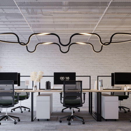 Arlight Профиль SL-ARC-3535-D320-N90 BLACK (260мм, дуга 1 из 4) (Алюминий)