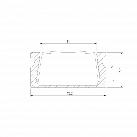 Накладной алюминиевый профиль для светодиодной ленты LL-2-ALP006 Elektrostandard LL-2-ALP006 a041811