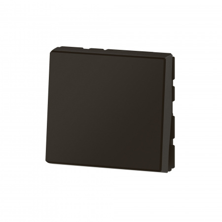 Legrand Mosaic Матовый черный Кнопочный выключатель, программа, 2 модуля, 6 A