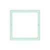 Simon 27 Play Зеленая прозрачная Вставка декоративная для рамок с вырезом под декор