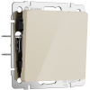 Выключатель одноклавишный проходной (айвори акрил) W1112043