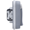 Legrand Plexo Серый Розетка с/з с крышкой,2К+З,16А,230В,винтовой зажим,встраиваемая,в сборе IP55