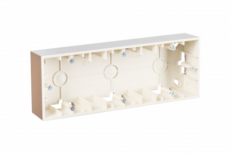 Simon 15 Шампань Коробка 3-ая для наружного монтажа