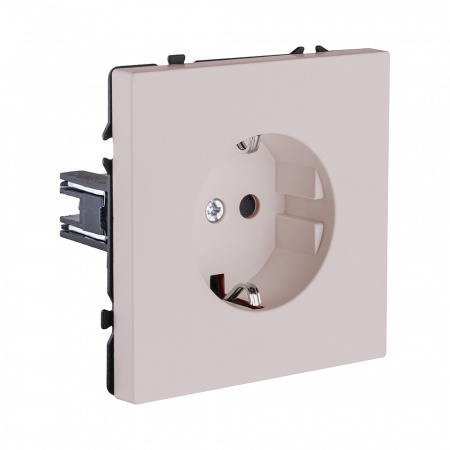 Розетка штепсельная SCHUKO 16A/250 В, кашемир матовый Kollinger Eclipse EC-014CM